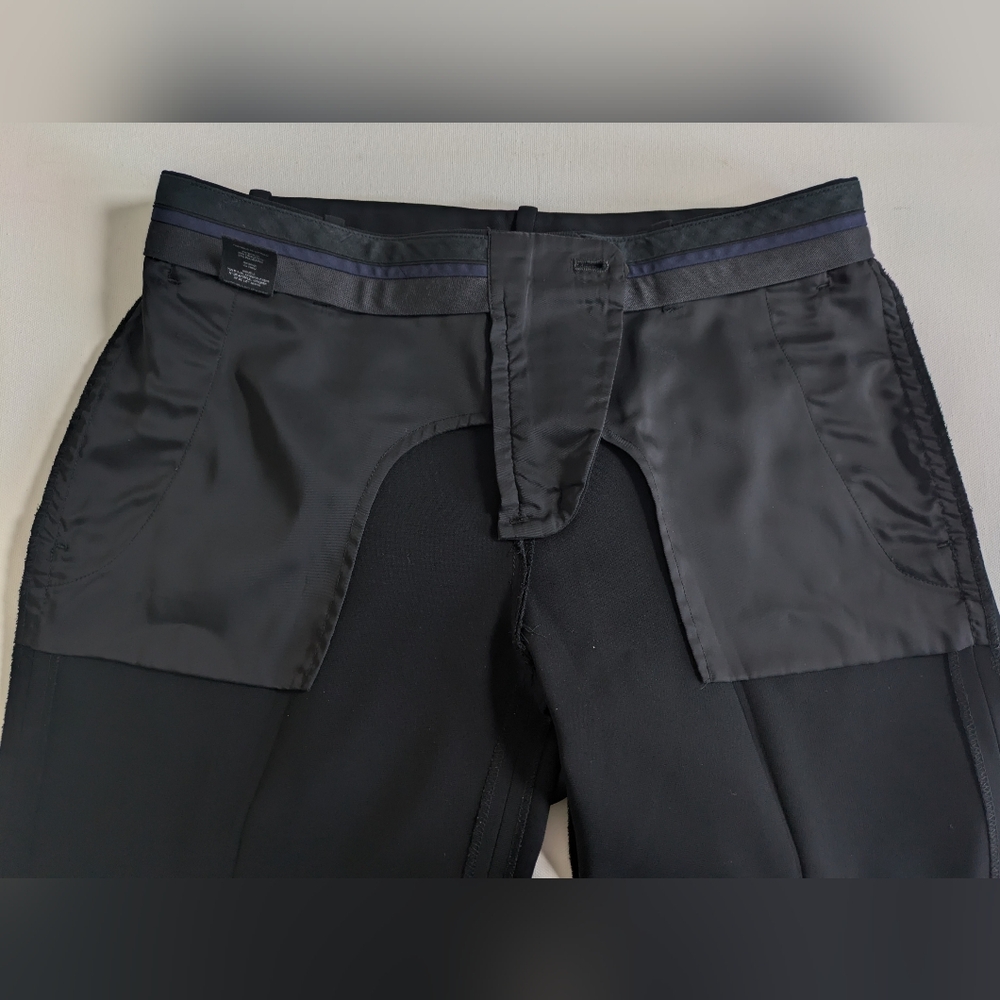 Theory Treeca 2b Modern Crepe Straight Pants Suit Black Size 2 Length 28" EUC - Picture 9 of 14